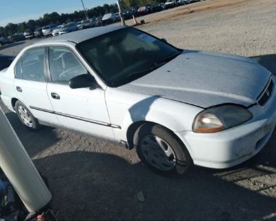 Salvage White 1996 Honda Civic