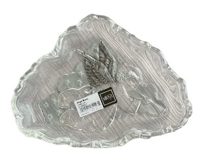 Vintage Mikasa Angel Music Etched Frosted & Clear Glass Sweet Dish, Made in Germany