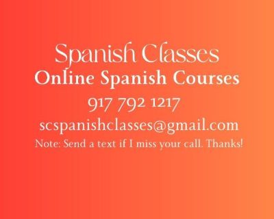 Spanish Classes via zoom
