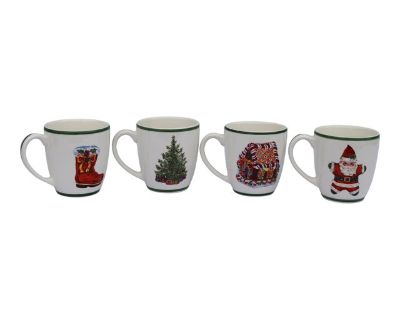 Christopher Radko Traditions Holiday Celebrations Mugs-Set of 4