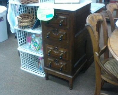Victorian 1800's Lingerie Chest with marble top