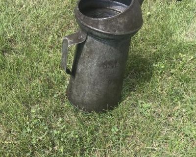 Antique oil can