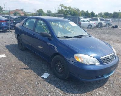 Salvage Blue 2008 Toyota Corolla Le