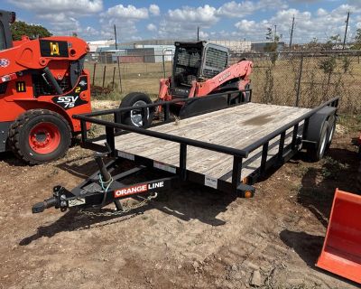 Orange Line TU70-18BK4AR2B 18 ft T/A Utility Trailer