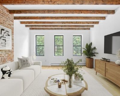 1377 Saint Marks Ave Unit 2A. Make this expansive 3-bedroom, 2.5-bath duplex with a private rooftop your next home in Weeksville! Spanning a massive layout, the residence is thoughtfully designed with separate living and dining rooms, blending modern comfort with charming details like exposed brick in the living room. The home offers two king-sized bedrooms plus a third, smaller room with a sky...