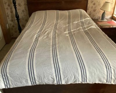 Ugg Blue Striped Comforter