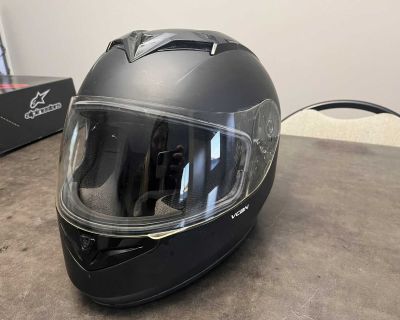 VCAN Motor Bike Helmet - Small