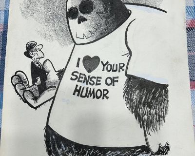 Lou Grant Lithograph - Reagan - I LOVE YOUR SENSE OF HUMOR - Political Cartoon