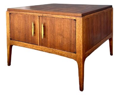 Mid-Century Modern Side Table With Storage | by Alta Vista Lane Furniture