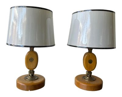 Custom Handcrafted Nautical Pulley Lamps - a Pair