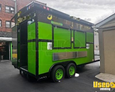 2023 8' x 14' Kitchen Food Concession Trailer with Fire Suppression System
