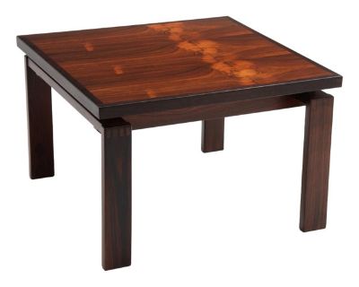 Trioh Danish Rosewood Square Floating Top Coffee Side Lamp Table 1979