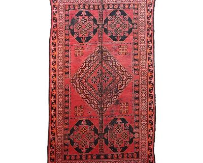 1970's Moroccan Handwoven Rug - 10.4 X 6.2 Ft