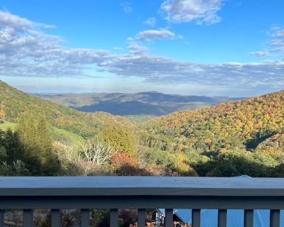 Avg / night: $199. Home overlooking the mountains with a spacious deck, firepit, grill, W/D, & AC | Located in Seven Devils, NC | 4.47 Stars | 2 Bed, 3 Bath | Pet-friendly. Dog-friendly. Max 8 guests. This unique home offers amazing views of the surrounding mountains, with up to 43 miles of sights. Nearby, check out Hawks Nest Snow Tubing, Grandfather Mountain, Linville Falls, Linville Caverns,...