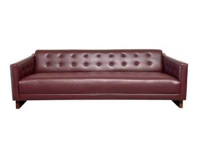 1950s Milo Baughman Style Tufted Sofa