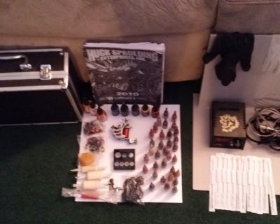 "FAMILY EMERGENCY" MUST SELL IMMEDIATELY - "TATTOO KIT" JEWELRY CAR STEREO DVD PLAYER FLASH DRIVE ANTIQUE BOTTLES