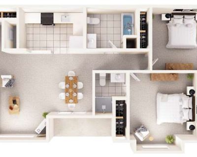 Private room with own bathroom in an apartment with 1 roomie