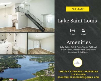 3 Bedroom 2BA 1237 ft Pet-Friendly Apartment For Rent in Lake St. Louis, MO