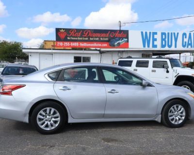 Mileage: 104,227. Year: 2013. Make: Nissan. Model: Altima. Trim: 2.5 S Sedan 4D. Automatic, Xtronic CVT transmission. Exterior: Silver. Interior: Gray. Interior: Dual Air Bags, Power Seat, Traction Control, CD/MP3 (Single Disc), Power Windows, FWD, Keyless Start, Air Conditioning, Power Steering, 4-Cyl 2.5 Liter, Side Air Bags, Power Trunk Release, Automatic Xtronic CVT, Bluetooth Wireless, Ala...