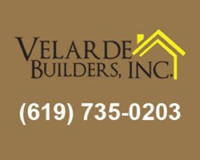 Velarde Builders, Inc. is a fully licensed and insured general contractor that specializes in working on new home construction and remodeling projects in San Diego, Chula Vista, El Cajon, Santee, La Mesa, Carlsbad, Encinitas, Del Mar, Poway, and surrounding areas. We bring more than 30 years of experience in framing, foundations, roofing, flooring, stucco, plumbing, electrical, tiling, and more...