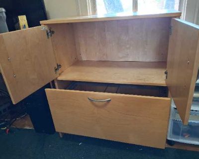 file cabinet / regular cabinet combo