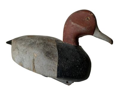 1960s Wooden Hand Carved Duck