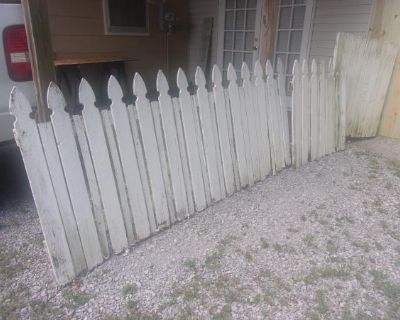 15' wood picket fence 42" tall.