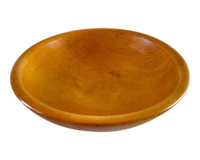 Mid 20th Century Parrish Chicago Turned Solid Maple Wood Dough Bowl