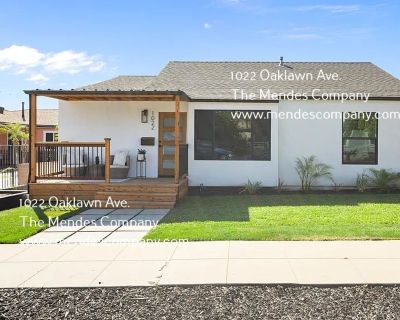 1022 Oaklawn Avenue. Newly Remodeled Luxury 3BR/2BA Home with Spacious Backyard, Two-Car Garage, and Modern Upgrades Throughout! This beautifully upgraded home features brand-new stainless steel appliances, modern kitchen cabinets, premium bathroom fixtures, and an in-unit washer and dryer. A stylish coffee corner/bar nook makes it perfect for entertaining. Enjoy the spacious backyard and the c...