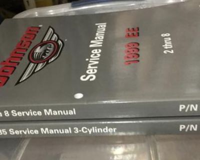 2 Used Johnson Outboard Motor Service Manuals 1999 $20 Each Both for $30