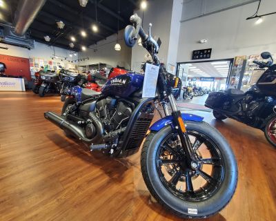 2025 Indian SCT BOBBER LTD, SPIRIT BLUE MTLC, TEC, 49ST Limited + T