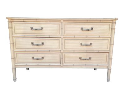 MCM Faux Bamboo Dresser Drawers by Henry Link Trading Co. For Bali Hai