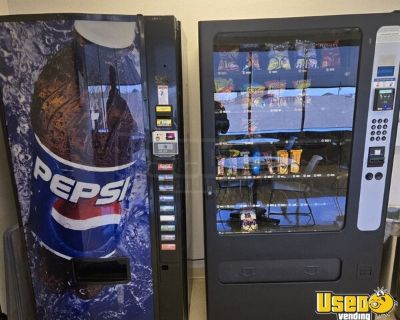 Dixie Narco Soda and 1 Wittern FSI USI 3509 Snack Vending Machines For Sale in Texas!