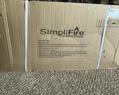 Wall-Mounted Electric Fireplace