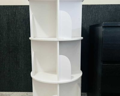 360 degrees rotating bookshelf