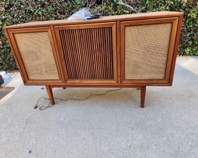 Vintage Collection! MCM Record Cabinets, lamps, tables, sideboards, etc GARAGE SALE