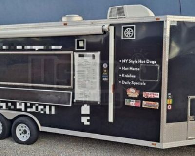 2019 8.5' x 24' Commercial Kitchen Food Vending Trailer with Bathroom