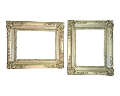 Antique Restored Baroque Style Picture Frames - a Pair
