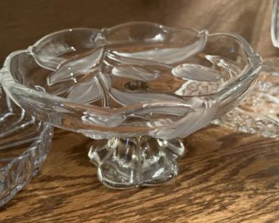Compote with Foliage Design