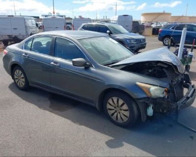 Salvage Gray 2011 Honda Accord 2.4 Lx