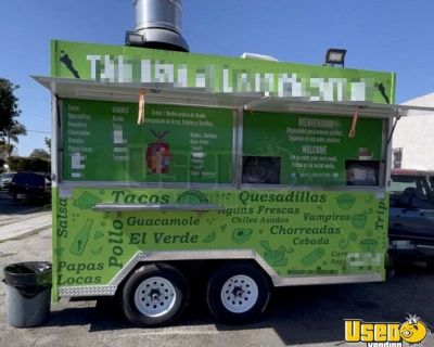 Commercial Mobile Kitchen Food Concession Trailer with Fire Suppression System
