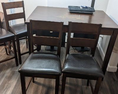 Wood Dining table w/4 chairs