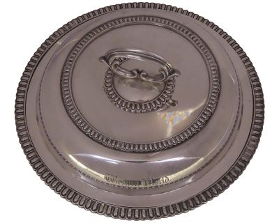 Elkington & Co Silver Plate Vegetable Entree Serving Piece from from Steam Paddle Boat c 1860 "Western World" - 2 Pieces