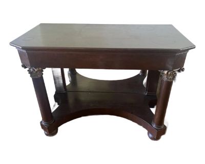 Neoclassical Style Mahogany Pier Table