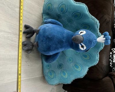 NWT Large Stuffed Peacock
