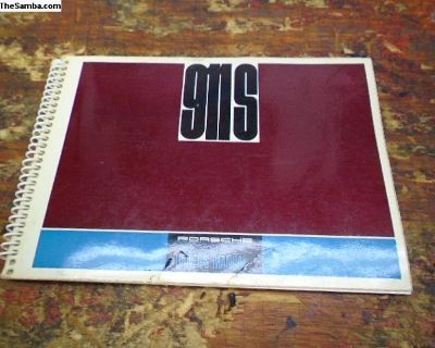 Porsche 1967 911S Drivers Manual Very Nice