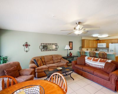 2 Bedroom 2BA Pet-Friendly Condo Vacation Rental in Water Wheel Resort Condo D101,...