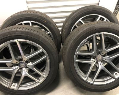 21" Mercedes Benz Wheels and tires with TPMS from a 2019 GLS63
