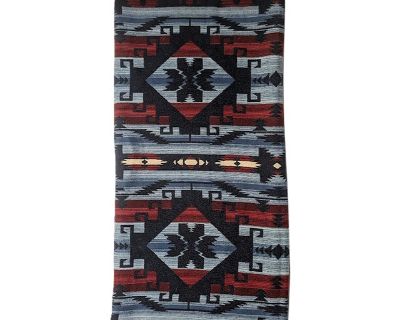 Vintage Ralph Laureen Aztec Cotton Blanket