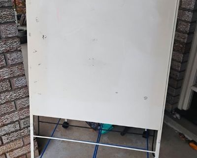 Excellent condition. On caster wheels for ease of movement. Magnetic, with storage shelf underneath. Fast pickup is appreciated! Check out the pictures at: